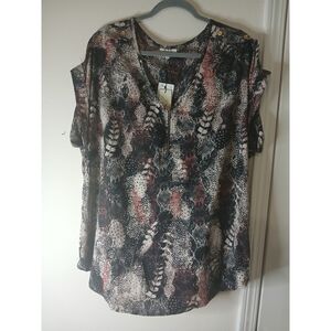 Abstract Print Blouse